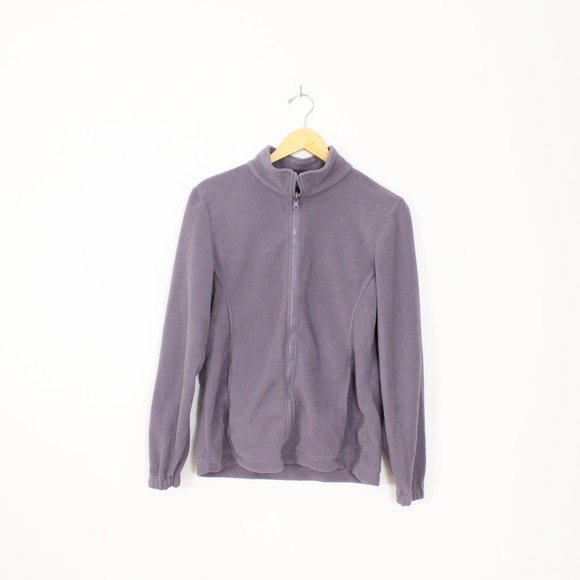 *Sportek Purple Full Zip Fleece Sweater - Picture 3 of 6